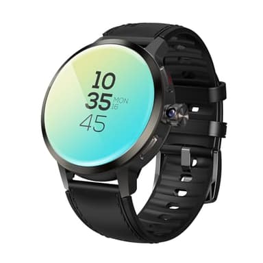 Rainbuvvy 4G Smart Watch SL8541E Quad Core 2GB+16GB Rotating Camera Men Watch 1.75" AMOLED Large Screen Android 8.1 Smartwatch 1520mAh WiFi Bluetooth GPS Fitness Tracker Sport Watch (Black)