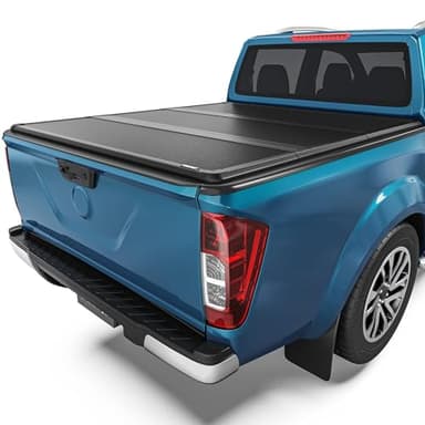 OEDRO FRP Hard Tri-fold Tonneau Cover Fold Truck Bed Covers Compatible with 2005-2026 Nissan Frontier(NOT for México) with 5 Feet Bed