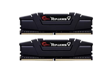 G.SKILL RipjawsV Series DDR4 RAM (XMP) 32GB (2x16GB) 3200MT/s CL16-18-18-38 1.35V Intel AMD Desktop Computer Memory U-DIMM - Black (F4-3200C16D-32GVK)