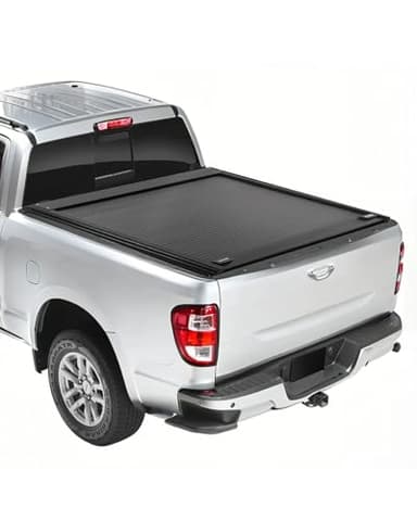 VEVOR Retractable Tonneau Cover, 5.5 ft Hard Retractable Tonneau Cover with Built-in Drainage Pipe for 2009-2024 Ford F-150 Crew Cab, Customized Design with Double-Lock & T-Slot