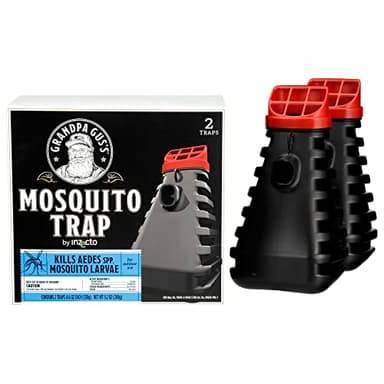 Grandpa Gus’s Mosquito Trap - Effective Long Term Outdoor Mosquito Control Killer Trap, Eco Friendly Insect Prevention for Patios and Gardens (Pack of 2)