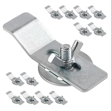 Sink Clips Kit,Sink Mounting Kit Bracket,Undermount Sink Clip,Kitchen Sink Mounting Clips,Sink Clips for Installation and Repair of Kitchen or Bathroom Sinks (12)