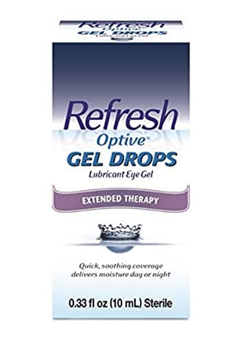Refresh Optive Gel Drops Lubricant Eye Gel For Dry Eyes, 0.33 Oz Sterile
