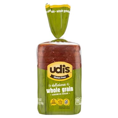 Udi's Gluten Free Delicious Whole Grain Sandwich Bread, Frozen, 18 oz, (frozen)