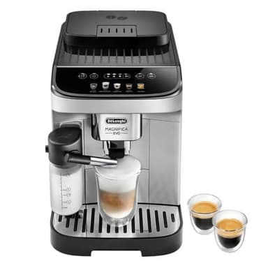 De'Longhi De'Longhi Magnifica Evo Automatic Espresso & Cappuccino Machine with Latte Crema System, 9.45 in. x 17.32 in. x 14.17 in., Chrome