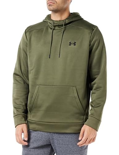Under Armour Men's ArmourFleece Hoodie, (390) Marine OD Green / / Black, X-Large