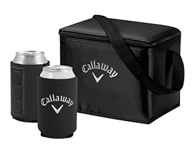 Callaway Soft Cooler Bag Gift Set with Magnetic Can Cooler, Black