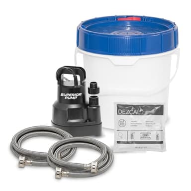 Superior Pump 91660 Tankless Water Heater Descaler Pump Kit with Non-toxic Descaler Solution, 3.5 Gallon, Deluxe