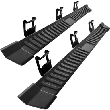 COMNOVA Pair Running Board Nerf Bar Compatible with 15-26 Ford F150 Superduty Crew Cab(4 Full Size Doors) Rocker Slider Side Steps,Width 6 Inches V Style.with OE Style Brackets