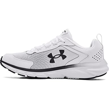 Under Armour Men's Charged Assert 9 Running Shoe, White (108)/Black, 10 US