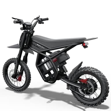 Riding'times Ebike for Teens Adults, 60V 25AH 40MPH // 48V 27AH 37MPH Electric Dirt Bike with 14"/12" Motorcycle Tire, 3000W/2000W Dual Hydraulic Brake Mountain Off-Road Dirtbike for Ages 13+