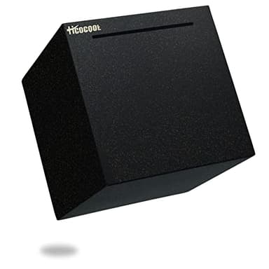 hicocool Piggy Bank for Adults Must Break to Open, Stainless Steel Adult Piggy Bank for Real Money, Unbreakable Metal Money Bank for Cash Saving (4.72 inch, Black)