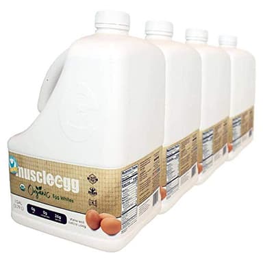 4 Gallons Plain Organic MuscleEgg Liquid Egg Whites