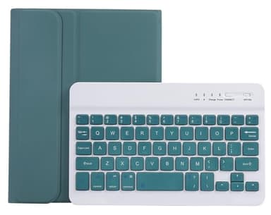 Lrufodya Keyboard Case for iPad Mini 5th & 4th Gen 7.9 Inch with Detachable Wireless Magnetic Keyboard and Pen Holder, Multi-Angle, Support 3 System for iPad Mini 3th, Mini 2 1 Generation(Deep Green)
