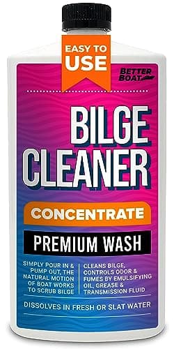 Premium Boat Bilge Cleaner, Marine Concentrate for Heavy Duty Cleaning, Removes Grease, Oil, and Fuel, Ideal Boat Soap and Marine Cleaner for Fiberglass Maintenance