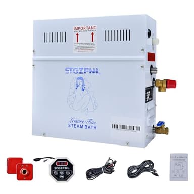 220V Steam Shower Generator, 9KW Steam Shower Kit with Digital Control, Steam Generator for Sauna, Home Steam Bath Machine, Spa Generator for Bathroom, Steam Sauna for Heating 8.5 m³ (300 ft3)