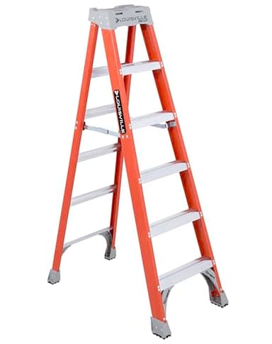 Louisville Ladder 6-Foot Fiberglass Step Ladder, 300-Pound Load Capacity, Type IA, FS1506