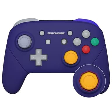 eXtremeRate Classic SwitchCube Style Faceplate Backplate Handles Cover, Octagonal Gated Sticks Design DIY Replacement Grip Housing Shell for Nintendo Switch Pro Controller - Controller NOT Included