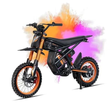 Bootime GT73/ GT54 Electric Dirt Bike for Adults Teens - 3000W/ 2500W Motor 50/37 MPH High-Speed, 25"/14" Fat Tires & Dual Removable Battery(60V/48V) | All-Terrain Off-Road eBike for Snow, Sand