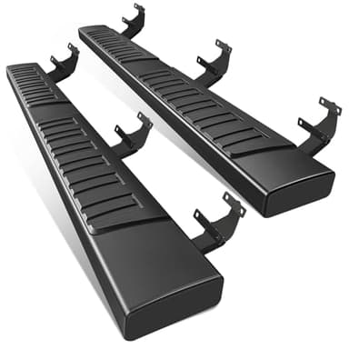 PZ 6" Running Boards for 2015-2026 Ford F-150 SuperCrew Cab 4-Doors 2017-2026 Ford F250 F350 Super Duty Crew Cab Black Aluminum Alloy Side Steps Nerf Bars