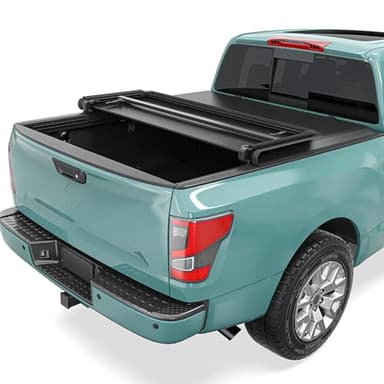 Soft Tri-Fold Truck Bed Tonneau Cover Fit for Nissan Frontier 2005-2026(NO México) 5 ft Bed