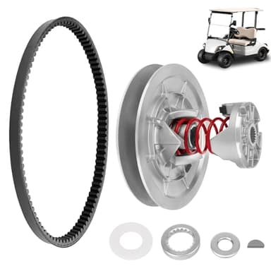 JURPLIX Secondary Driven Clutch Kit with Belt Spring Compatible with 1985-2007 Yamaha G2 G8 G9 G11 G14 G16 G20 G21 G22 G28 Golf Cart, Replaces# JN6-G6270-00, JN6-G6271-02, J55-G6270-01
