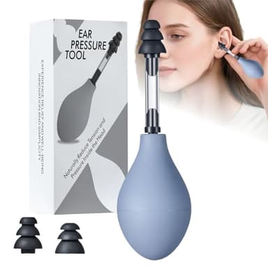 FRESHBRIEFS Ear Pressure Relief Device, Ear Pressure Tool,Migraine and Headache Relief Products, Airplane Ear Pressure Relief Through Inner Ear Pressure Balance, Reduces Tension and Alleviates Earache