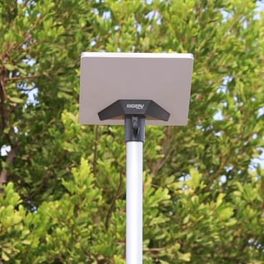 EEZ RV Products Retractable Aluminum Pole (16 Gauge)-10ft with Starlink Mini Adapter, Ladder Mount are Sold Separately