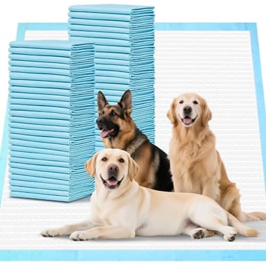 40 Pack Extra Large Dog Pee Pads, XXL Puppy Training Pads - 31.5 x 35.4 Inch, Quick Dry, 6-Layer Leak Proof Protection and Disposable Dog Pads with Super Absorbent for Indoor, Outdoor Use