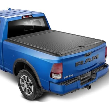 Flowkottu Retractable Hard Tonneau Cover Fits 2010-2026 Dodge Ram 2500 3500 Truck Bed | No Fit W/RamBox or Stepside Model/Multi-Function (Split) Tailgate (Ram 2500, 6.4 FT)