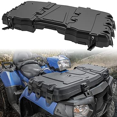 SAUTVS Front Storage Box for Sportsman 2009-2024, Lockable Front Cargo Box for Polaris Sportsman 550 850 XP 1000 2009-2024 Accessories (Replace #2877951)