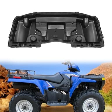 CUSAUTV Front Lower Box for Sportsman, ATV Black Lower Storage Box Cargo Rack Compatible with Polaris Sportsman 400/450/500/600/700/800 X2 2005-2010 Accessories, Replace OEM# 2203484