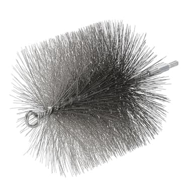 PATIKIL 5" Wire Chimney Cleaning Brush, Stainless Steel Round Chimney Sweep Brush with M6 Fitting for Fireplace Burning Stove Tent Dryer Pipes, Silver