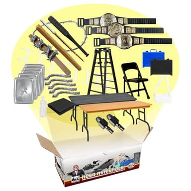 30 Piece Massive Wrestling Figure Accessory Pack for Wrestling Action Figures
