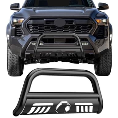 Bull Bar 3" Front Bumper Guard Grille Brush Push Bar for Trucks for Toyota Tacoma 2016-2023, Black Bumpers Accessories