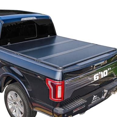 Hard Folding Truck Bed Tonneau Cover Compatible with Chevy Silverado & GMC Sierra 2500 3500 HD 2020(New) 2021-2026 6.9 ft Standard Box(No CarbonPro Bed), Tri Fold On Top Style