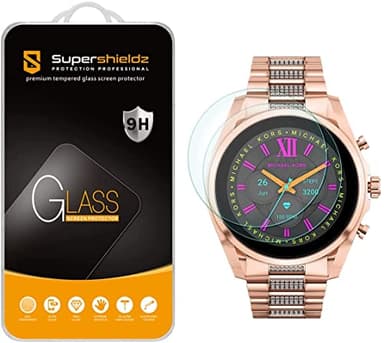 Supershieldz (2 Pack) Designed for Michael Kors Gen 6 Bradshaw and Michael Kors Access Grayson (Gen 2) Smartwatch Tempered Glass Screen Protector, Anti Scratch, Bubble Free