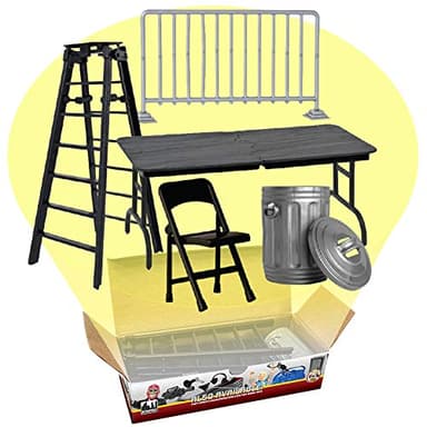 Set of 5 Wrestling Prop Accessories for Wrestling Action Figures