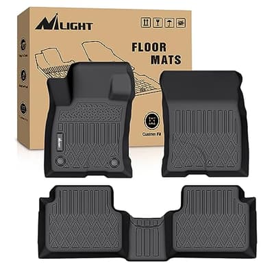 Nilight TPE Floor Mats for Ford Bronco Sport 4-Door 2021 2022 2023 2024 2025 All Weather Custom Fit Heavy Duty Floor Liners