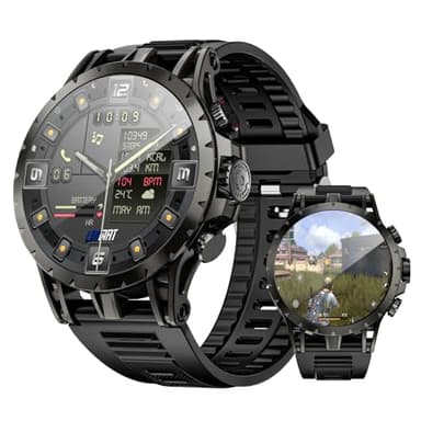 LOKMAT 4G SIM Card Smart Watch, 1.508'' AMOLED Screen 3GB+32GB Android 8.1 Smartwatch for Men Women, Fitness Activity Tracker Watch with Rotating Camera WiFi GPS