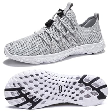 ATHMILE Water Shoes for Men Women Barefoot Hiking Swim River Shoes Adult Lake Pool Aqua Socks Beach Quick Dry for Hiking Surfing Kayaking Sport Accessories Camping Must Haves