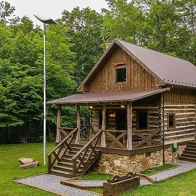 EEZ RV Products Telescopic Pole with Starlink Adaptor (for V2) 25'' for Cabins and Beach House