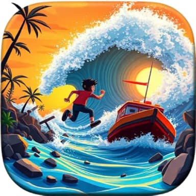 Mega Wave Escape Run for Survival Ocean Adventure